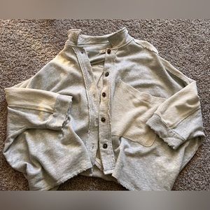 Free People We The Free Sweatshirt Cardigan Shirt - XL NWOT